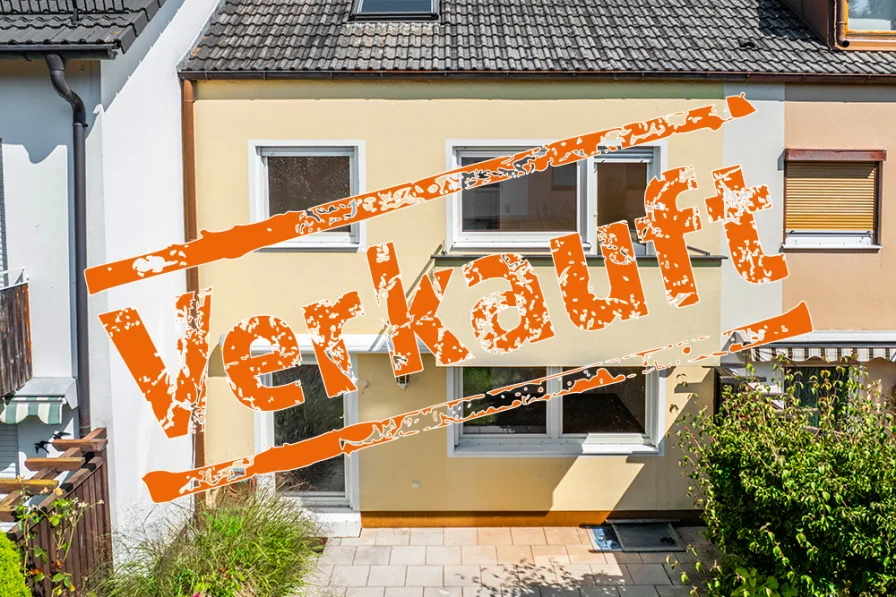 Titelbild - Haus kaufen in Gröbenzell - Gepflegtes Reihenmittelhaus mit Garage in ruhiger Lage