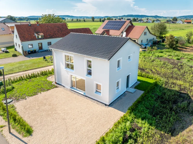 Außen - Haus kaufen in Königsmoos - NEUBAU: Modernes Einfamilienhaus mit Platz für die ganze Familie