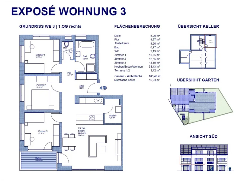 Grundriss, Flächen, Lage