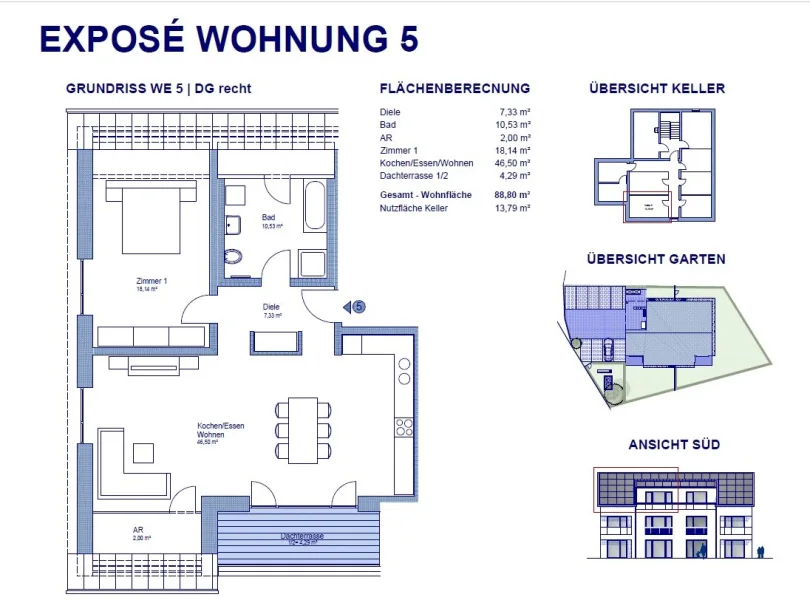 Grundriss, Flächen, Lage