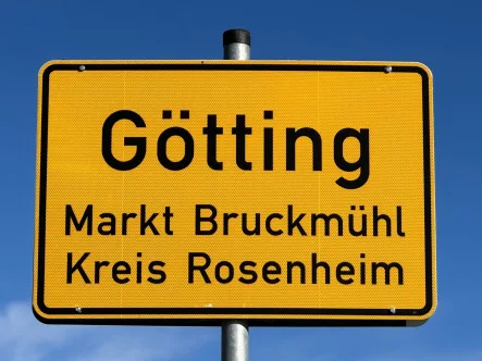 Ortschild Götting - Grundstück kaufen in Götting - Attraktives Baugrundstück in ruhigem Wohngebiet