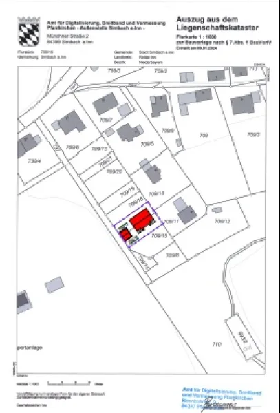 Lageplan Doppelhaus