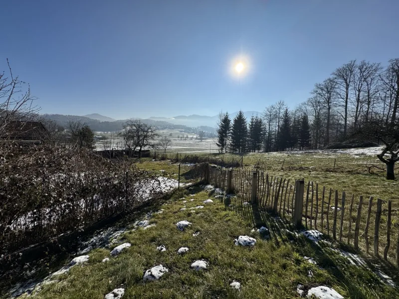 Blick vom Garten nach Süd