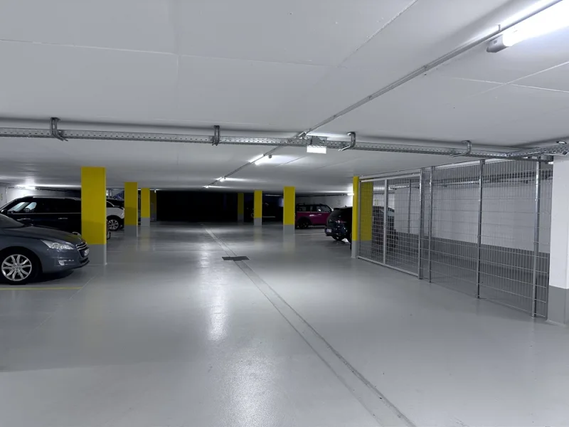 Einblick in die Tiefgarage