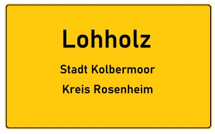 Ortsschild - Grundstück kaufen in Kolbermoor / Lohholz - Waldgrundstück