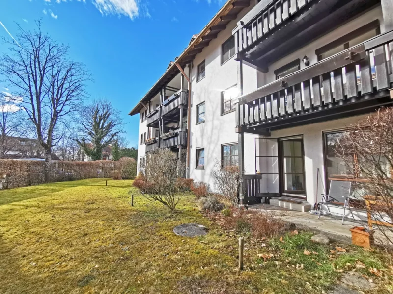 Schöne Gartenterrasse - Wohnung kaufen in Taufkirchen - Gemütliche Wohnung mit Gartenterrasse - Nähe Landschaftsschutzgebiet....stufenfrei erreichbar