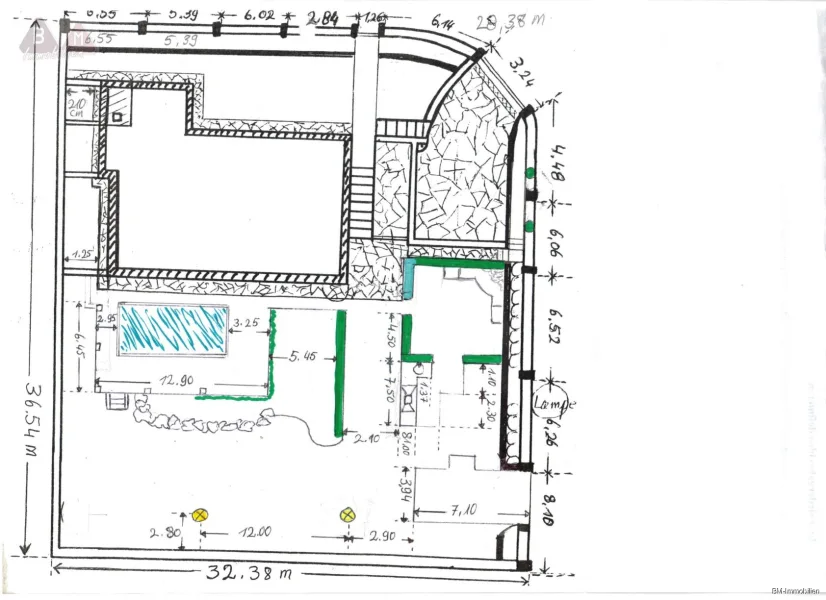 Villa Grudstück Plan