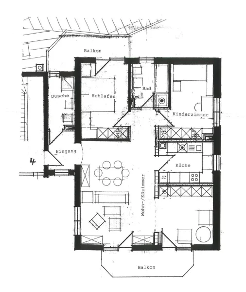 Grundriss-Skizze