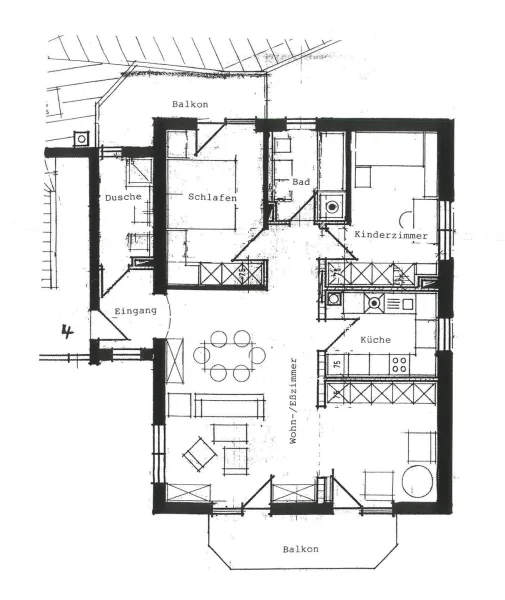 Grundriss-Skizze