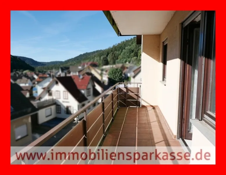 Balkonansicht - Wohnung kaufen in Höfen - Die erste eigene Wohnung - mit Balkon und Garten!