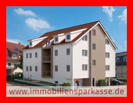 unverbindliche Illustration - Wohnung kaufen in Pforzheim - Erstbezug - hochwertig Wohnen in sonniger Höhe!