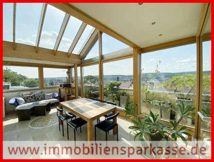 Wintergarten mit Ausblick - Wohnung kaufen in Pforzheim - Penthouse mit Weitblick!