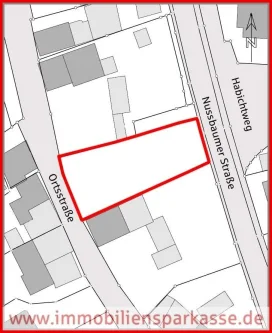 Skizze - Lageplan - Grundstück kaufen in Bretten - Reichlich Platz für Ihr Vorhaben!