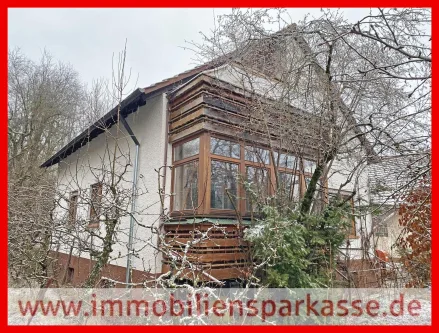 Rückansicht des Hauses - Haus kaufen in Maulbronn - Wohnen in idyllischer Lage!