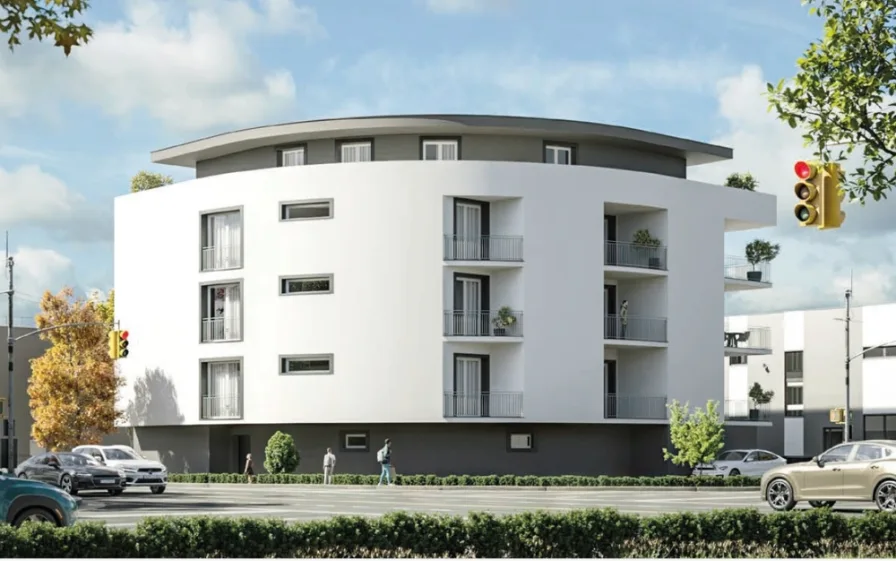 Außenansicht 2 - Wohnung kaufen in Dinkelsbühl - Perfekt für Eigennutzer - Neubau Lui18: 3,5 Zimmer - Wohnung ( Nr. 3 )