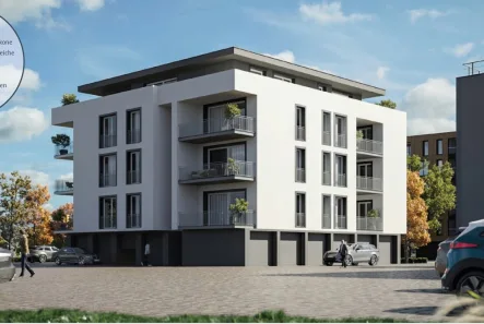 Außenansicht 1 - Wohnung kaufen in Dinkelsbühl - Anleger aufgepasst - Neubau Lui18: 3 Zimmer - Wohnung ( Nr. 1 )