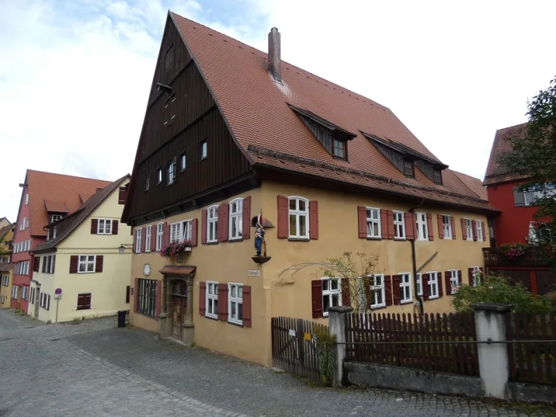 Aussenansicht 1 - Haus kaufen in Dinkelsbühl - Rarität: Christoph von Schmid - Geburtshaus in der Altstadt von Dinkelsbühl