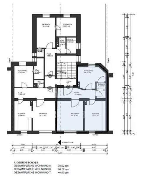 Grundriss 1. Obergeschoss