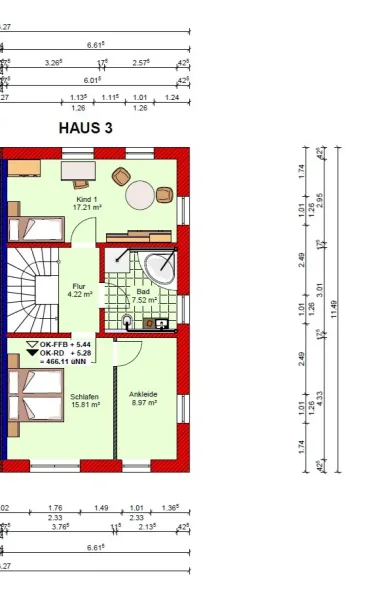 Grundriss Obergeschoss