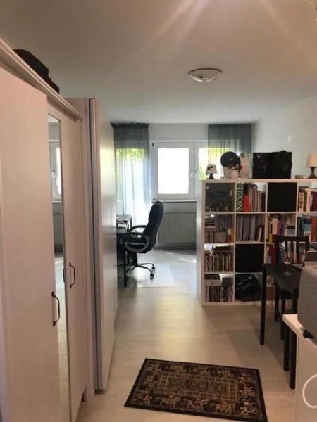 Wohn- und Schlafbereich - Wohnung mieten in Erlangen - Sehr hübsches 1-Zimmer-Apartment im Erlanger Norden