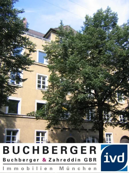 Hausansicht - Wohnung mieten in München - BUCHBERGER Immobilien Ruhiger Altbau in Laim Nähe U 4+5, S-Bahn, Tram 18+19