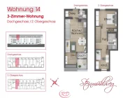 Grundriss Whg.-Nr. 14