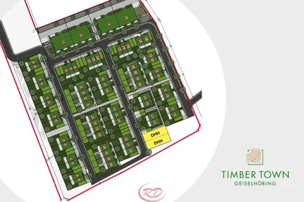 Lage - Grundstück kaufen in Geiselhöring - Nachhaltiges Baugrundstück für Ihre Traum-Doppelhaushälfte mit Nahwärmeanschluss ++Decker Immobilien++