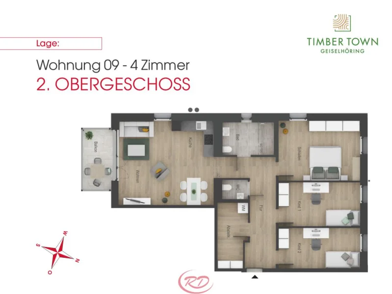 Grundriss Whg. 9