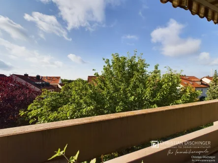 Blick vom Balkon - Wohnung kaufen in Regensburg - Charmante Stadtwohnung: 2 Zimmer zum Wohlfühlen in "Weichs"