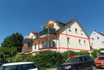 Gebäude-Balkon