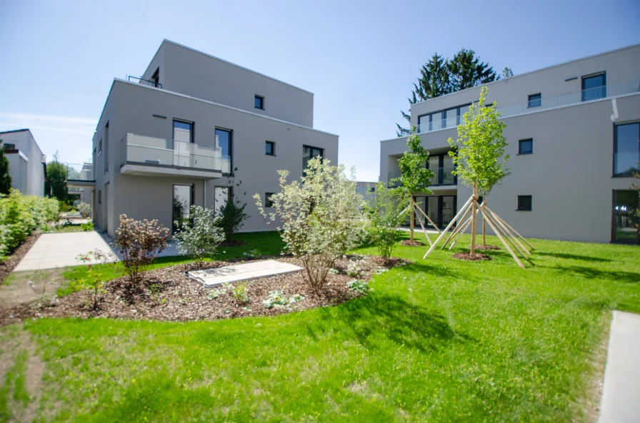 Wohnanlage - Wohnung mieten in München - Neubau in der Waldmeisterstraße: Große 4-Zimmer-Wohnung mit 3 Bädern + Süd-Loggia