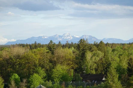 Bergblick  - Wohnung mieten in Baldham - Exklusive 144 qm - Wohnung im 6. Stock (komplettes Stockwerk) mit Blick auf die Alpenkette