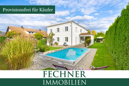 Pool im Detail (beheizt, Gegenstromanlage) - Haus kaufen in Ingolstadt - Traumhaftes Wohnen in Zuchering! Modernes & gehobenes Ambiente bei einem hohen Maß an Privatsphäre!