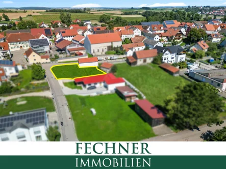 Luftaufnahme Süd - Grundstück kaufen in Bergheim - Hanggrundstück in Bergheim zu verkaufen - KEIN BAUZWANG -ideal für ein Einfamilienhaus, erschlossen!