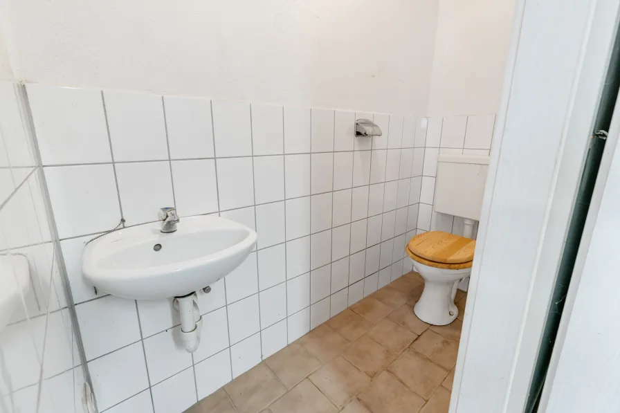 WC in der Werkstatt