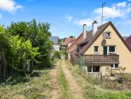 Gartenzufahrt zur 2. Garage (Blech)