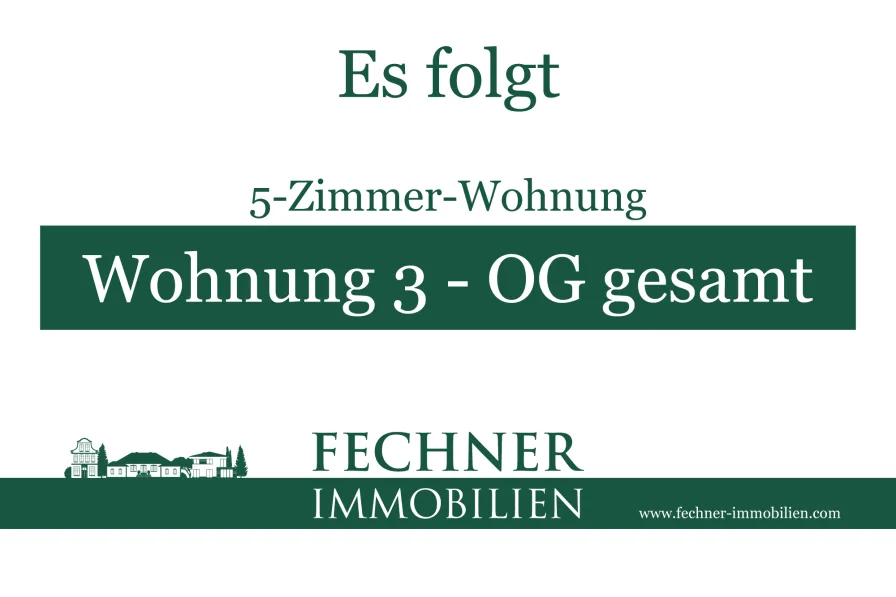 Wohnung 3 - 5 ZKB Obergeschoss gesamt