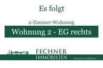 Wohnung 2 - 2 ZKB Erdgeschoss rechts