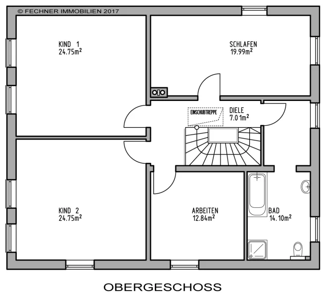 Grundriss Obergeschoss