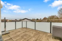 Großer Balkon in Süd- und Westausrichtung