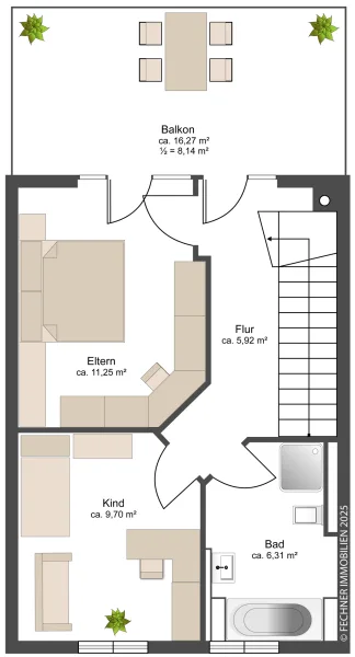 Grundriss Dachgeschoss