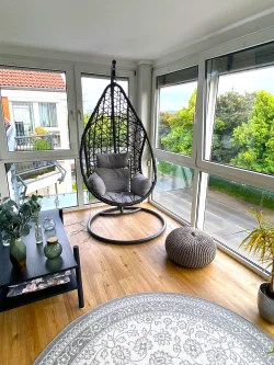 Wohnzimmer - Wohnung mieten in Grevenbroich - Schicke 3 Zimemrwohnung mit großen Balkon