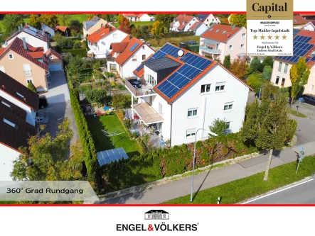 Außenansicht - Haus kaufen in Ingolstadt - Zweifamilienhaus mit großem Garten in bester Lage