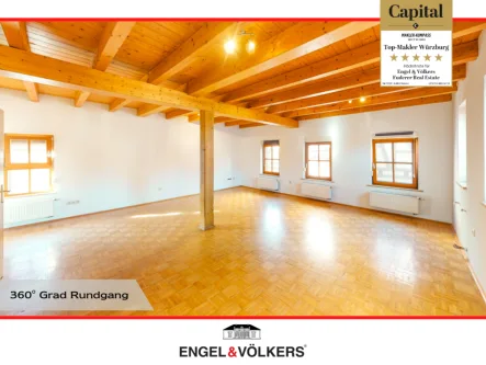 Wohnzimmer - Wohnung kaufen in Thüngersheim - Für Kapitalanleger oder junger Paare!