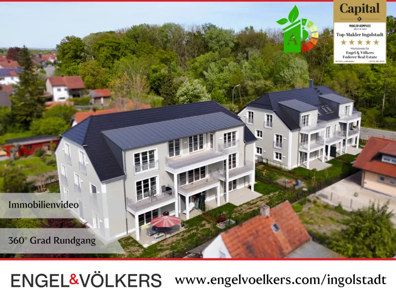 Engel & Völkers Ingolstadt - Wohnung kaufen in Ingolstadt - Fertigstellung erfolgt! KfW55-Wohntraum am Zucheringer Naherholungsgebiet.