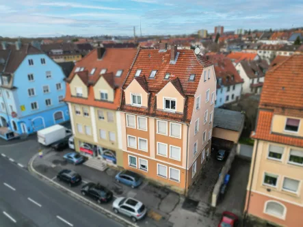 Frontansicht - Zinshaus/Renditeobjekt kaufen in Schweinfurt - Mehrfamilienhaus in Schweinfurt- Innenstadt