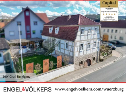  - Haus kaufen in Karsbach - Sanierter Fachwerktraum auf dem Land!