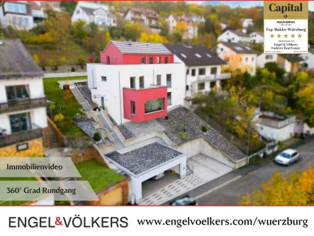 Außenansicht - Haus kaufen in Würzburg - Exklusives & barrierefreies Wohnen über den Dächern Würzburgs