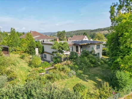 Rückansicht - Haus kaufen in Marktheidenfeld - Ein Traum, hier zu wohnen: perfekte Symbiose aus Stadt und Natur