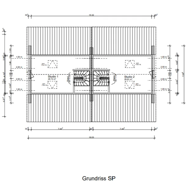 Grundriss Spitzboden